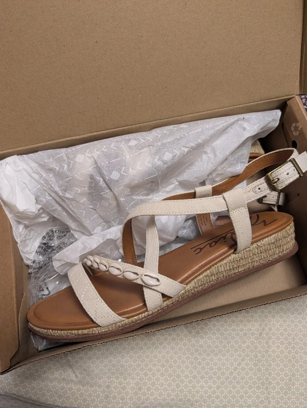 Cowry Shell Sandals - Picture 1 of 5
